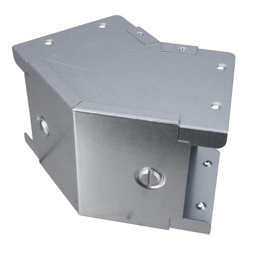Unitrunk 100mm x 100mm 45° Outside Lid Bend for Galvanised Steel Trunking (Sold in 1's)