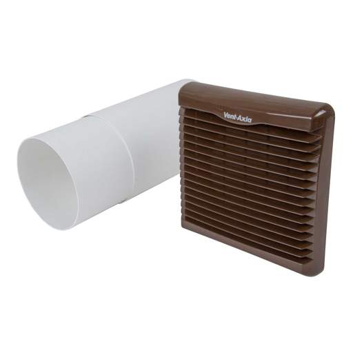 Vent Axia Wall Kit for Lo Carbon VA150 Range Brown