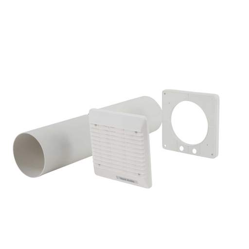 Vent Axia 100mm 4"  Wall Fitting Kit White