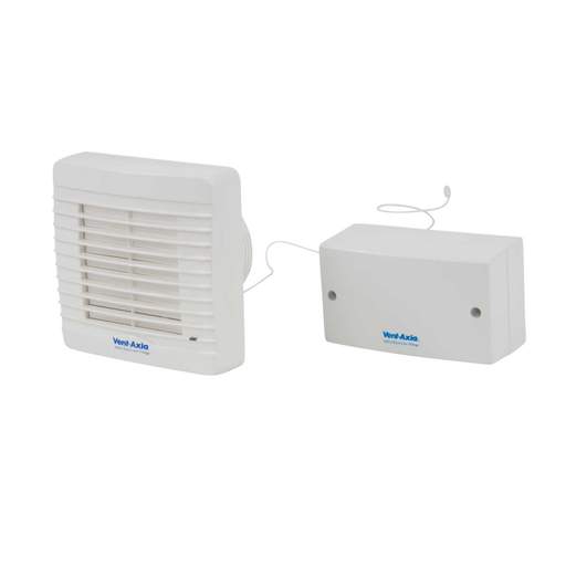 Vent Axia VA100SVXP 100mm 4" LV Bathroom Auto Shutter Fan with Pullcord