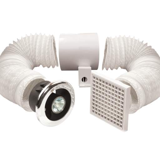 Vent Axia Vent A Light Lo Carbon Inline Fan and LED Light Kit