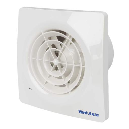 Vent Axia VASF100HTF 100mm 4" Silent Fan with Humidistat and Timer Fixed Grille