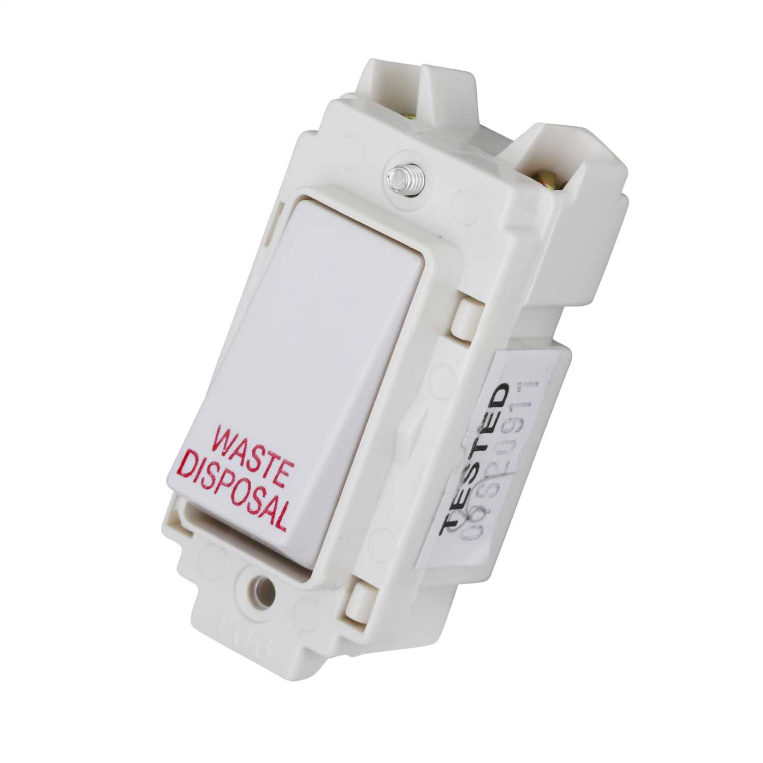 Volex 20A Double Pole Grid Switch marked Waste Disposal (VG3460WD) CEF