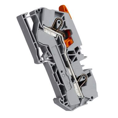 Wago 2.5mm Terminal Block 2 Conductor Push-in Cage Clamp Grey (2102 ...