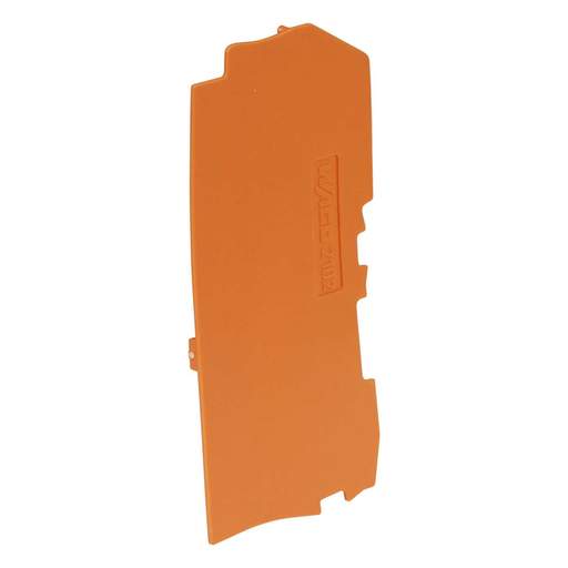 Wago End plate for 2.5mm Pushbutton and Lever Terminals Orange