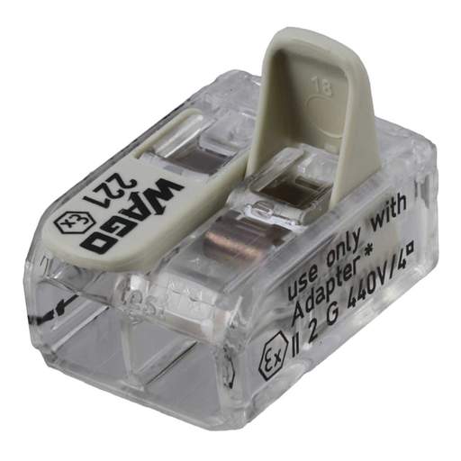 Wago 20A Compact 2 Way Ex Connector 4mm Terminal Block (Pack of 100)
