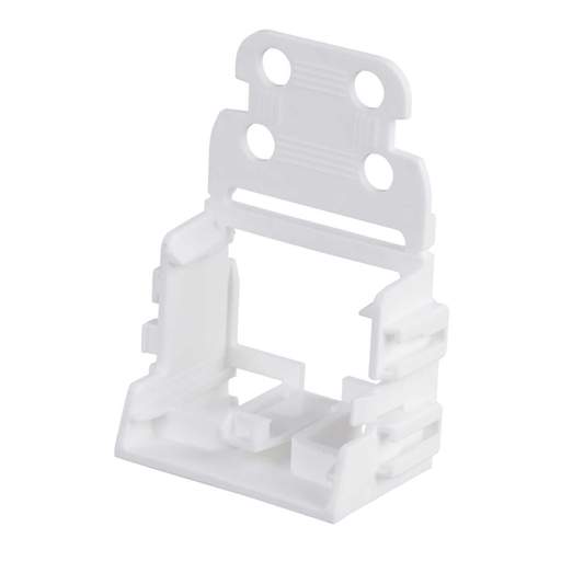 Wago Bottom Screw Mounting Carrier with Strain Relief for 10 Way Connectors White (Sold in 1's)