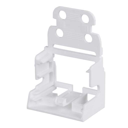Wago Side Screw Mounting Carrier with Strain Relief for 10 Way Connectors White (Sold in 1's)