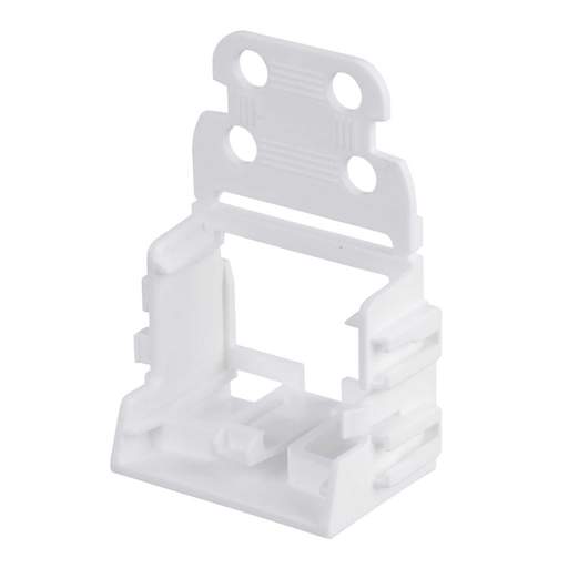 Wago Snap-in Mounting Carrier with Strain Relief for 10 Way Connectors White (Sold in 1's)