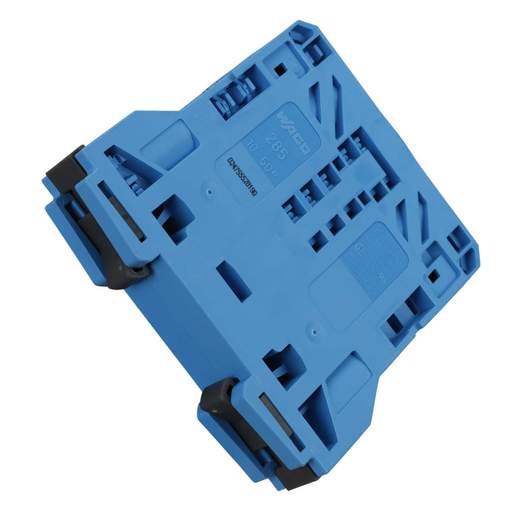 Wago 50mm Conductor Through Terminal Block Blue
