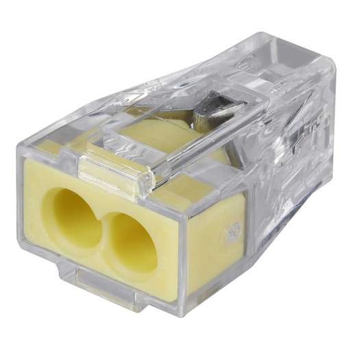 Wago 24A 2 Way 2.5mm Push Wire Connector (Pack of 100)