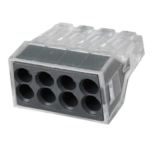 Wago 24A 8 Way 2.5mm Push Wire Connector (Pack of 50)