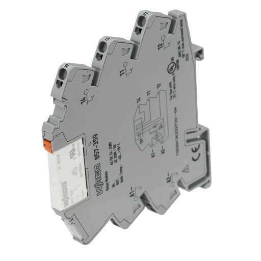 Wago 6A 24 - 230V AC / DC 1 C/O Relay and Socket with Status Indicator