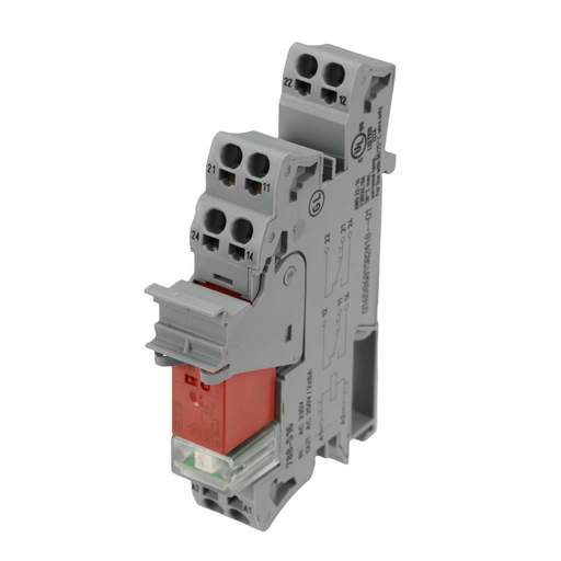 Wago 8A 230V AC 2 x CO Miniature Relay and Socket with Indication and Retaining Lever