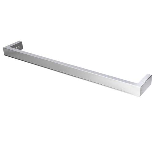 Warmup 19W Burdock Single Bar Square Towel Rail Polished Stainless Steel