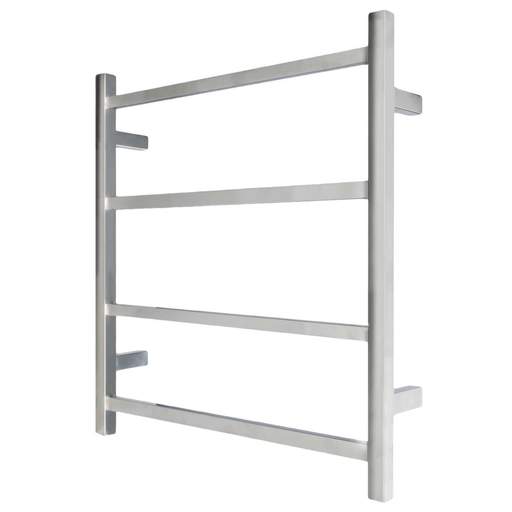 Warmup 52W Hawthorn 4 Bar Ladder Square Towel Rail Polished Stainless Steel
