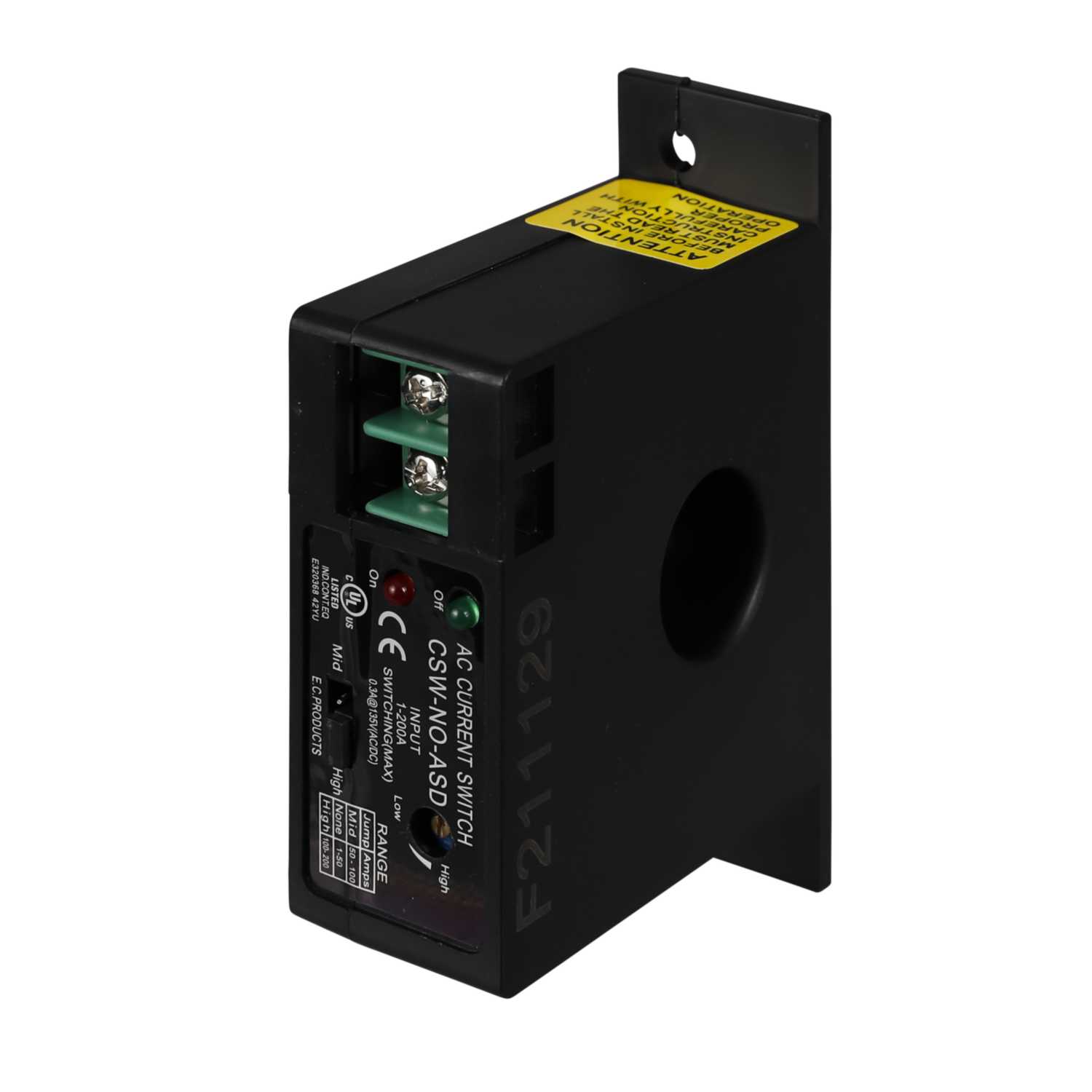 ECP 1.0-200A 110V Solid Core Adjustable Setpoint Current Switch (CSW-NO ...