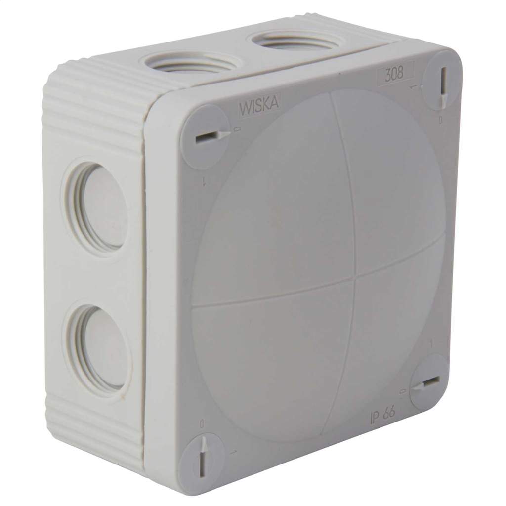 Wiska COMBI 308 85mm x 85mm x 51mm PVC Adaptable Box with