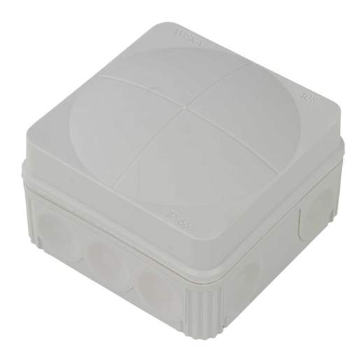 Wiska COMBI 108LG 76mm x 76mm x 51mm PVC Adaptable Box with Wago Connectors Grey IP66