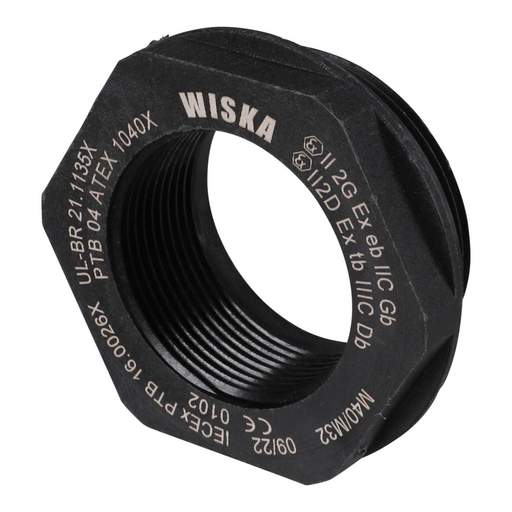 Wiska M40 Male x M32 Female Ex Reduction Adaptor Polyamide (Sold in 1's)