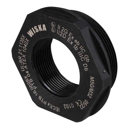 Wiska M50 Male x M32 Female Ex Reduction Adaptor Polyamide (Sold in 1's)