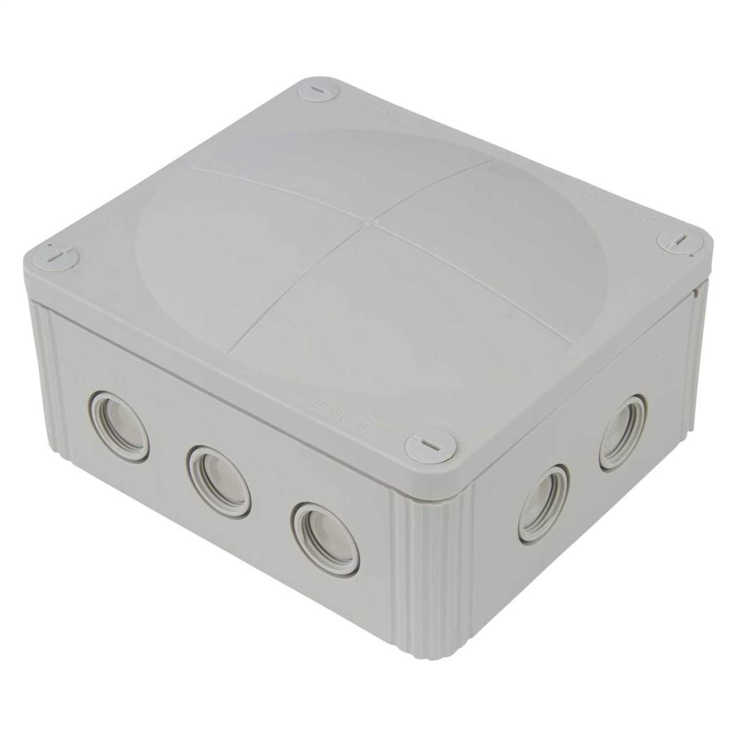 Wiska COMBI 1210/5/S 160mm x 140mm x 81mm PVC Adaptable Box Grey Wiska COMBI 1210/5/S 160mm x 140mm x 81mm PVC Adaptable Box Grey