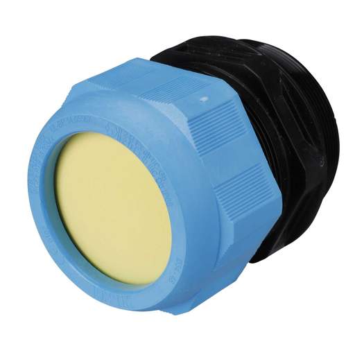 Wiska M63 Ex Cable Gland Only for Intrinsic Safety with Long Thread Blue