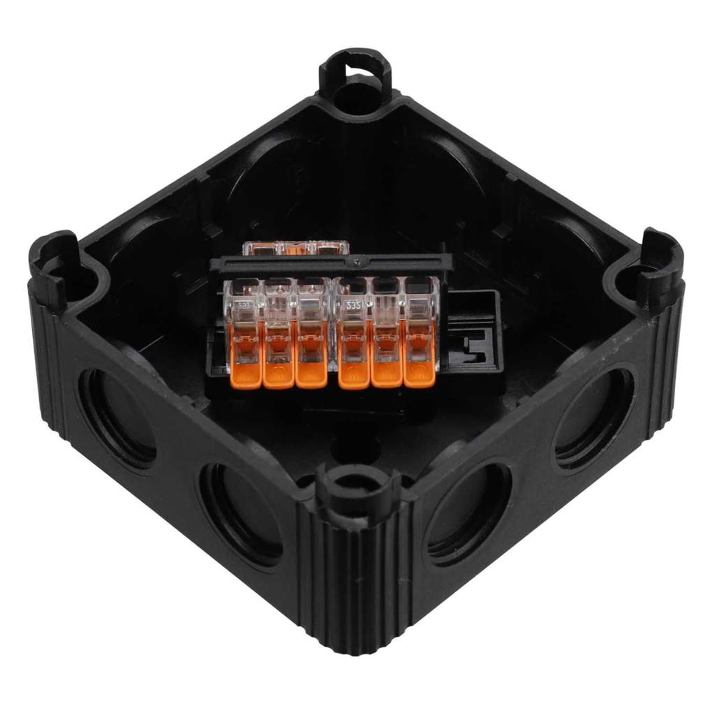 新品 SINGLE STAND BOX JAKCKET CLANE (2227 WIB2B 160mm x 120mm x 70mm Smooth ABS Box IP65 - Black