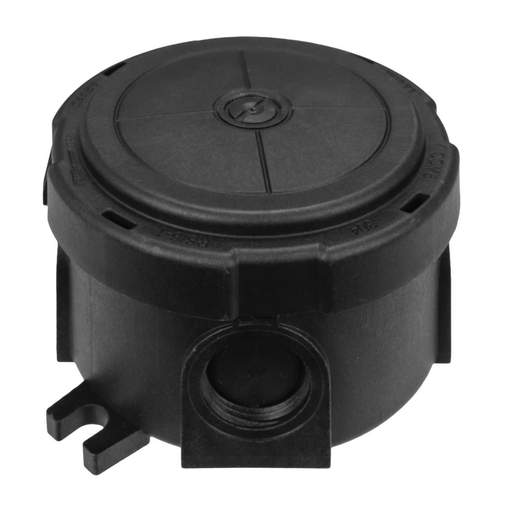 Wiska COMBI 304 Round PVC Adaptable Box with Wago Connectors Black IP66