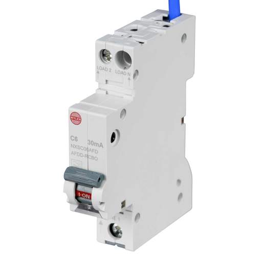 Wylex 6A 1P+N 1 Module C Curve 6kA 30mA Type A AFDD Combined RCBO