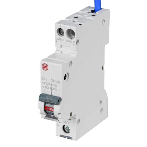 Wylex 13A 1P+N 1 Module C Curve 6kA 30mA Type A AFDD Combined RCBO