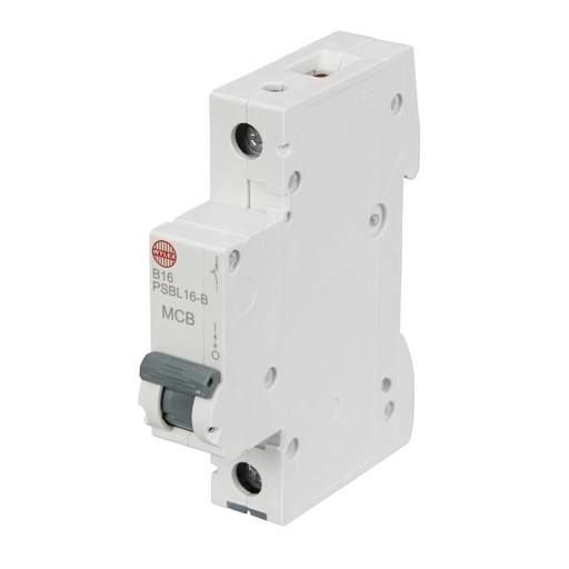 Wylex 16A Single Pole 10kA B Curve MCB