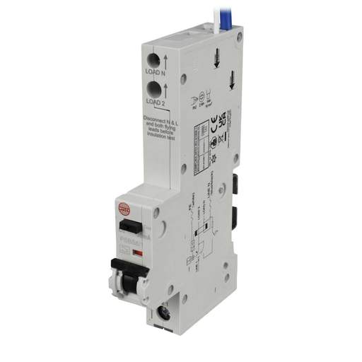Wylex PSBS 6A 1P+N 1 Module C Curve 10kA 30mA Type A RCBO