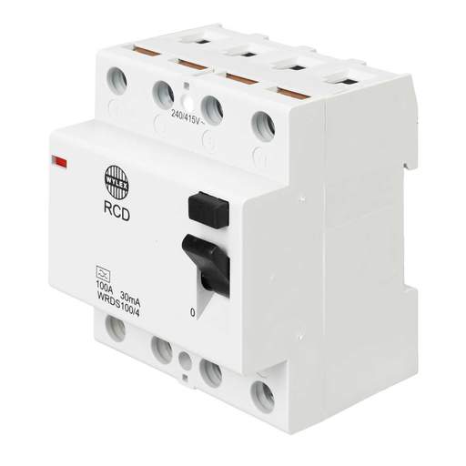 Wylex 100A 4 Pole 30mA Type A RCD