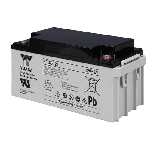 Yuasa 65Ah 12V Long Life Flame Retardant Sealed Lead Acid Battery