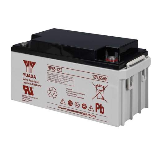 Yuasa 65Ah 12V Long Life Sealed Lead Acid Battery