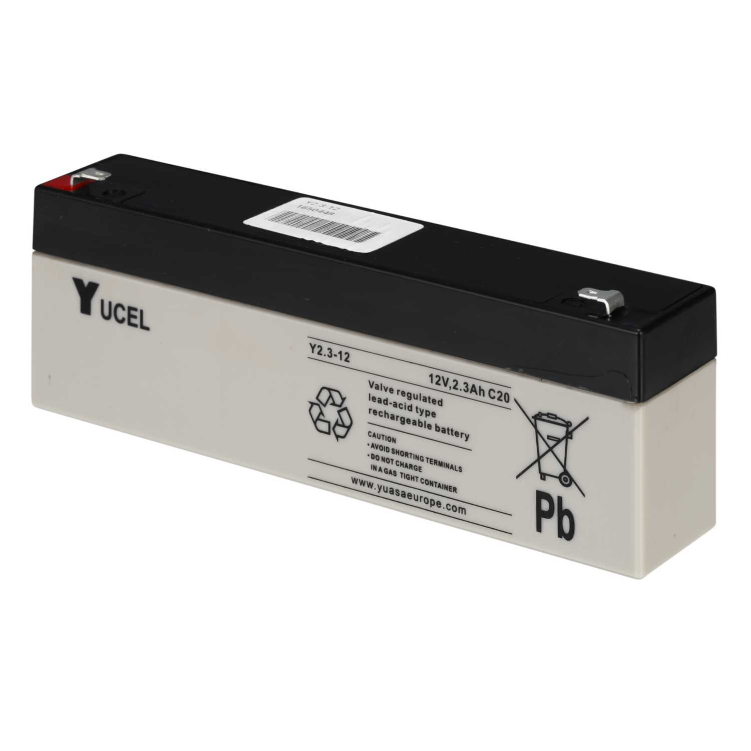 Yuasa 2.3Ah 12V Sealed Lead Acid Yucel Battery (Y2.3-12/187/NF/BOX) | CEF